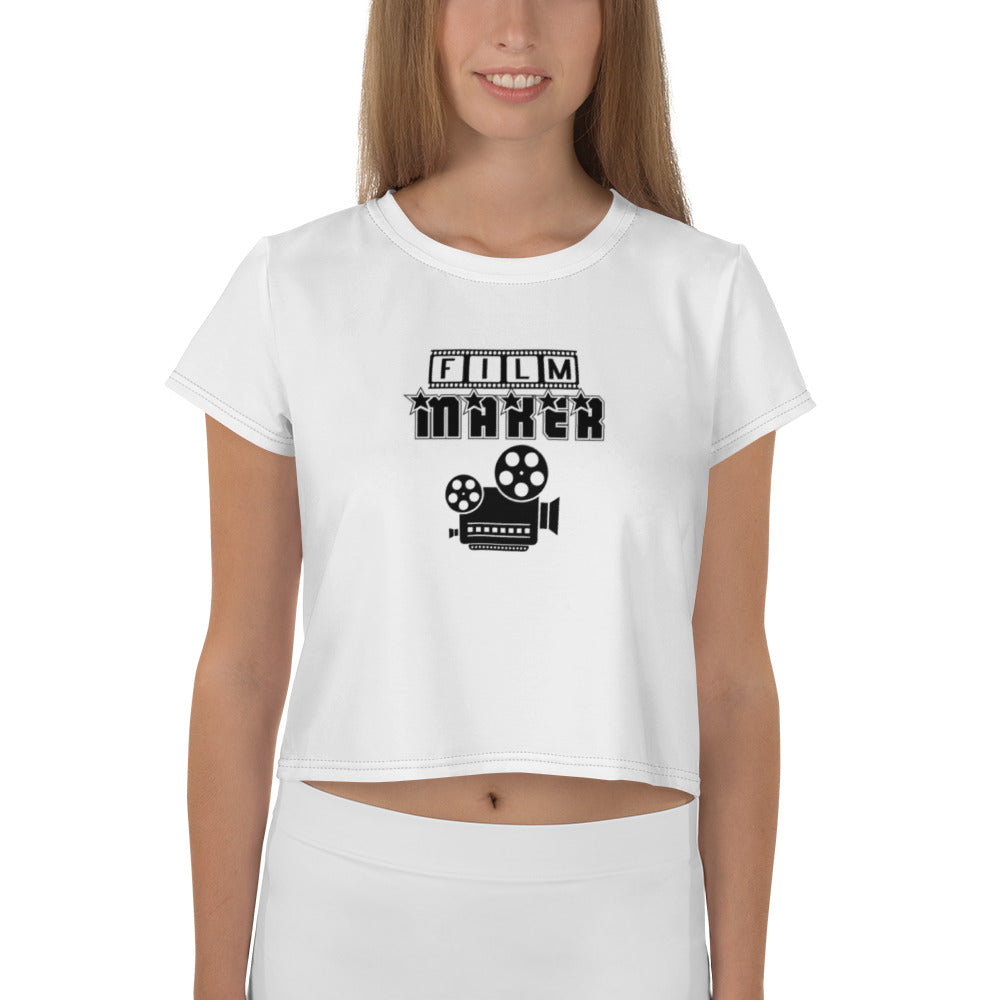 FILM MAKER - All-Over Print Crop Tee