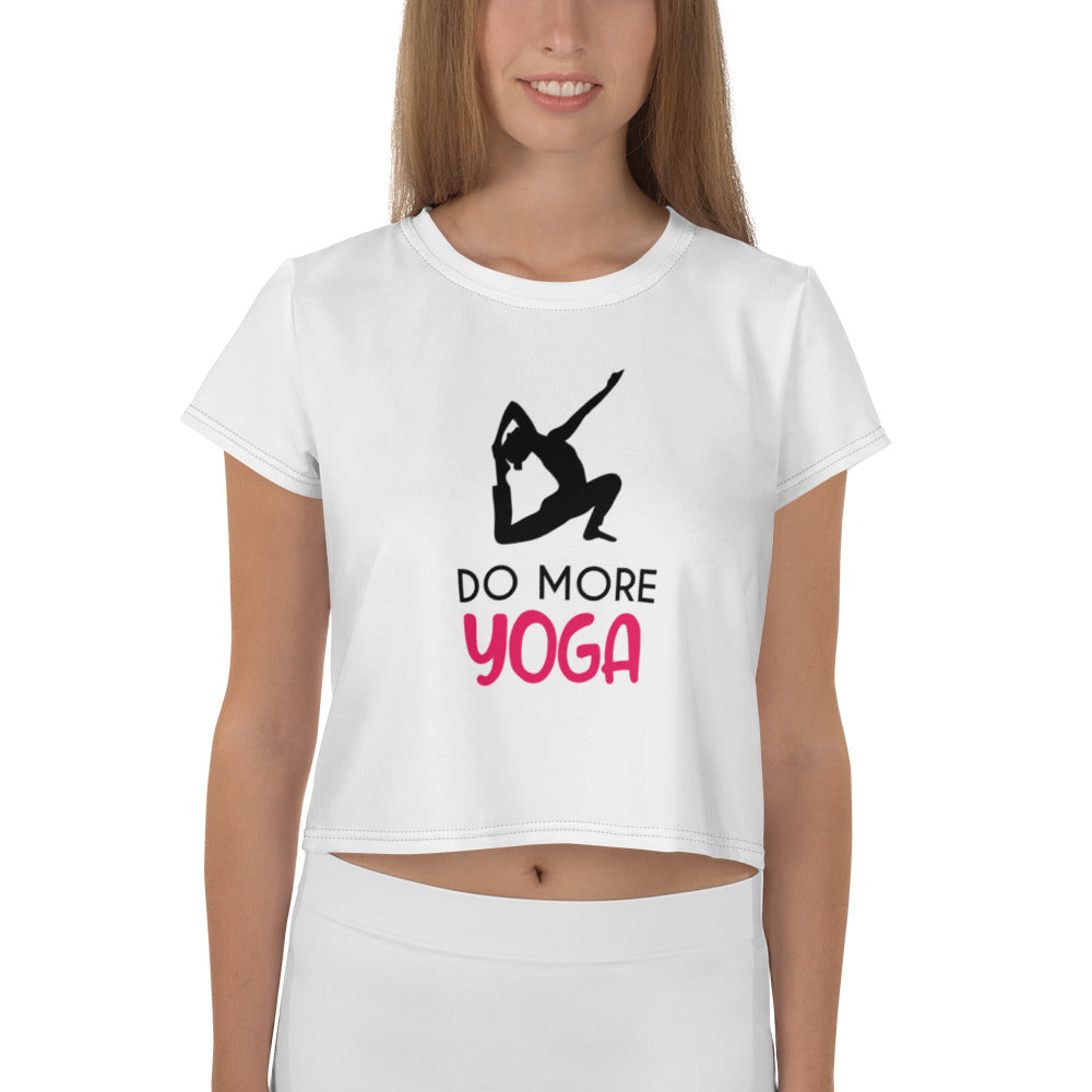 DO MORE YOGA - All-Over Print Crop Tee