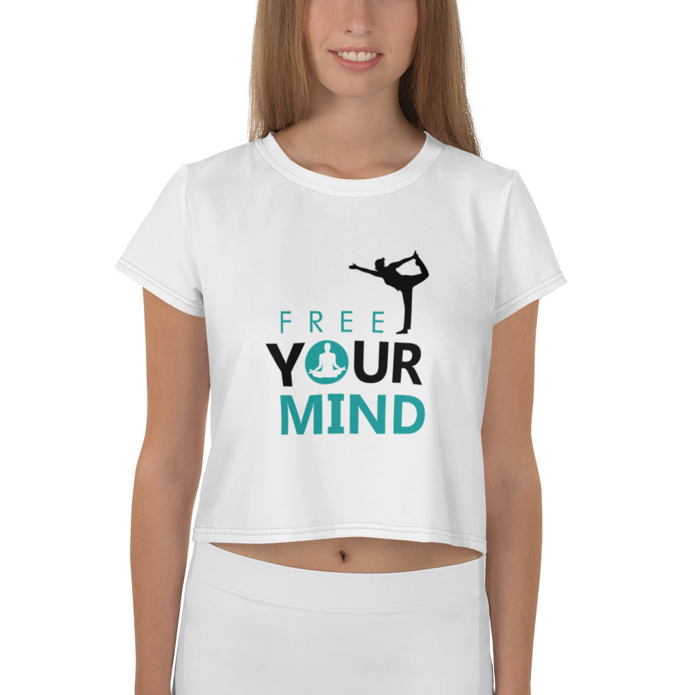 FREE YOUR MIND - All-Over Print Crop Tee