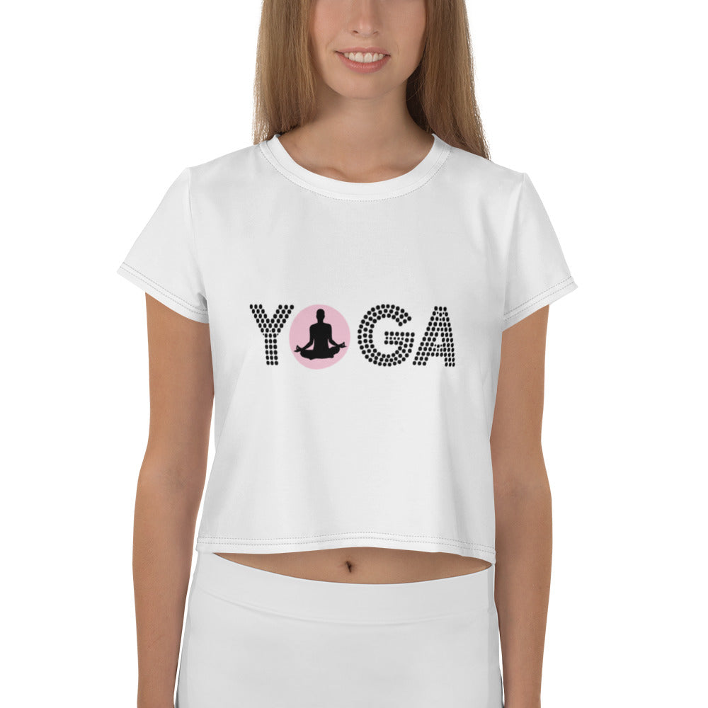 YOGA - All-Over Print Crop Tee