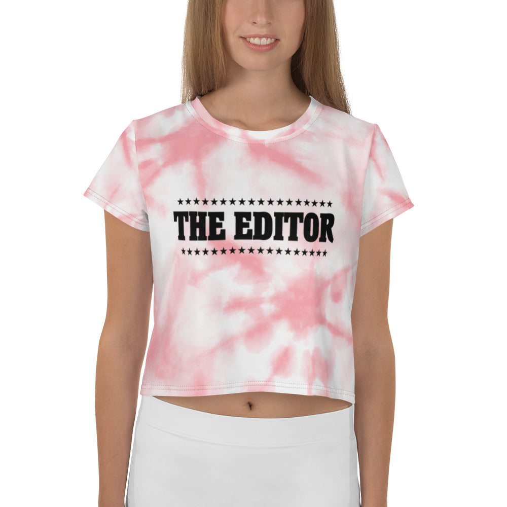 THE EDITOR - All-Over Print Crop Tee