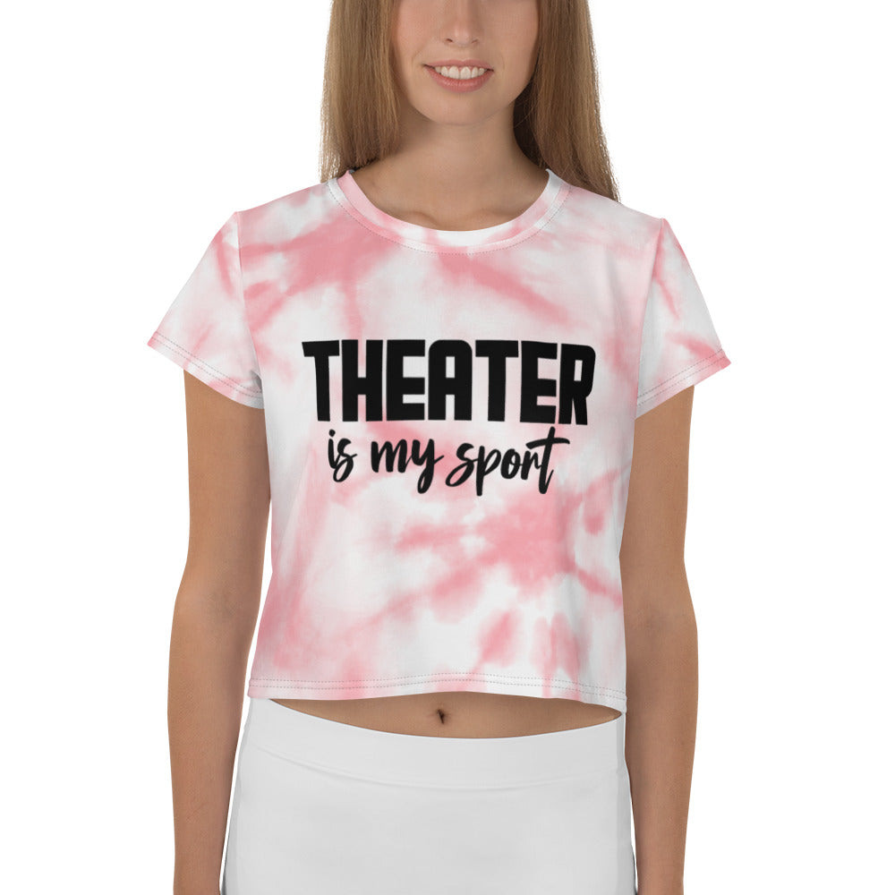 THEATER IS MY SPORT - All-Over Print Crop Tee