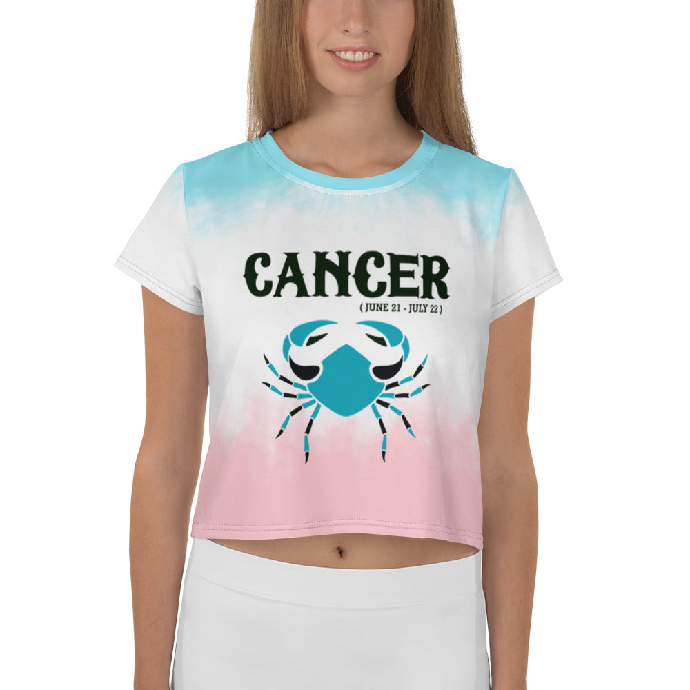 CANCER - All-Over Print Crop Tee