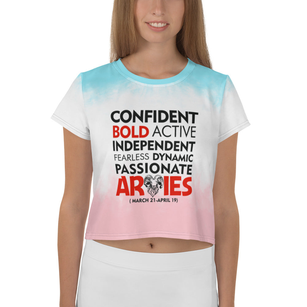 ARIES - All-Over Print Crop Tee