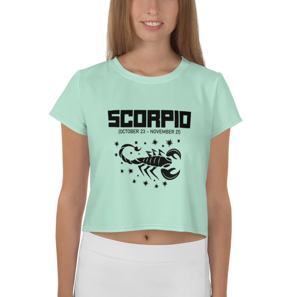 SCORPIO - All-Over Print Crop Tee