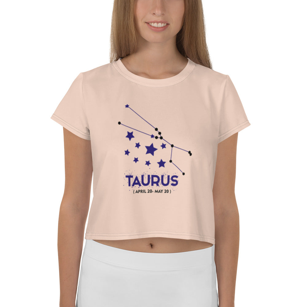 TAURUS - All-Over Print Crop Tee