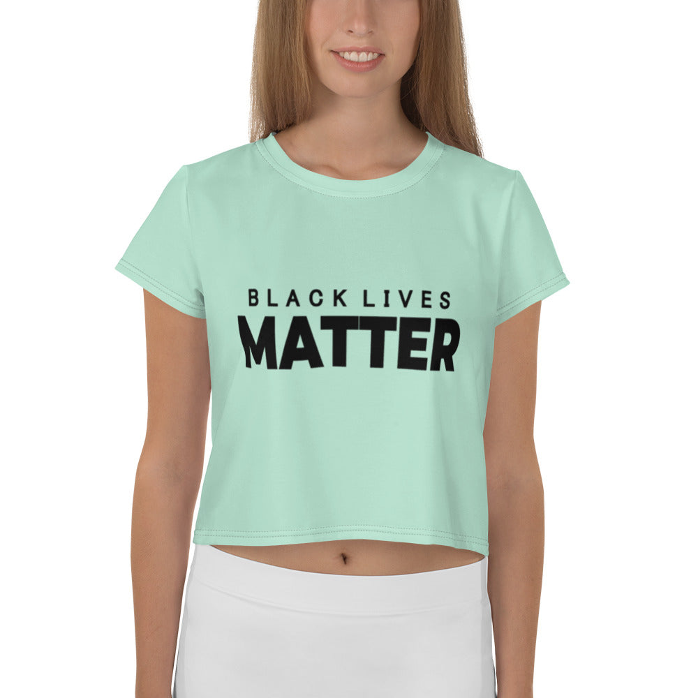 BLACK LIVES MATTER - All-Over Print Crop Tee