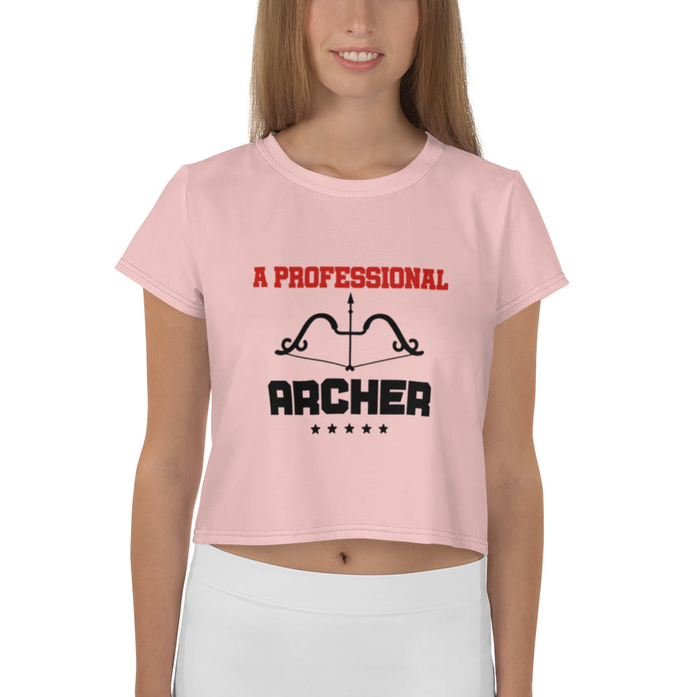 A PROFESSIONAL ARCHER - All-Over Print Crop Tee