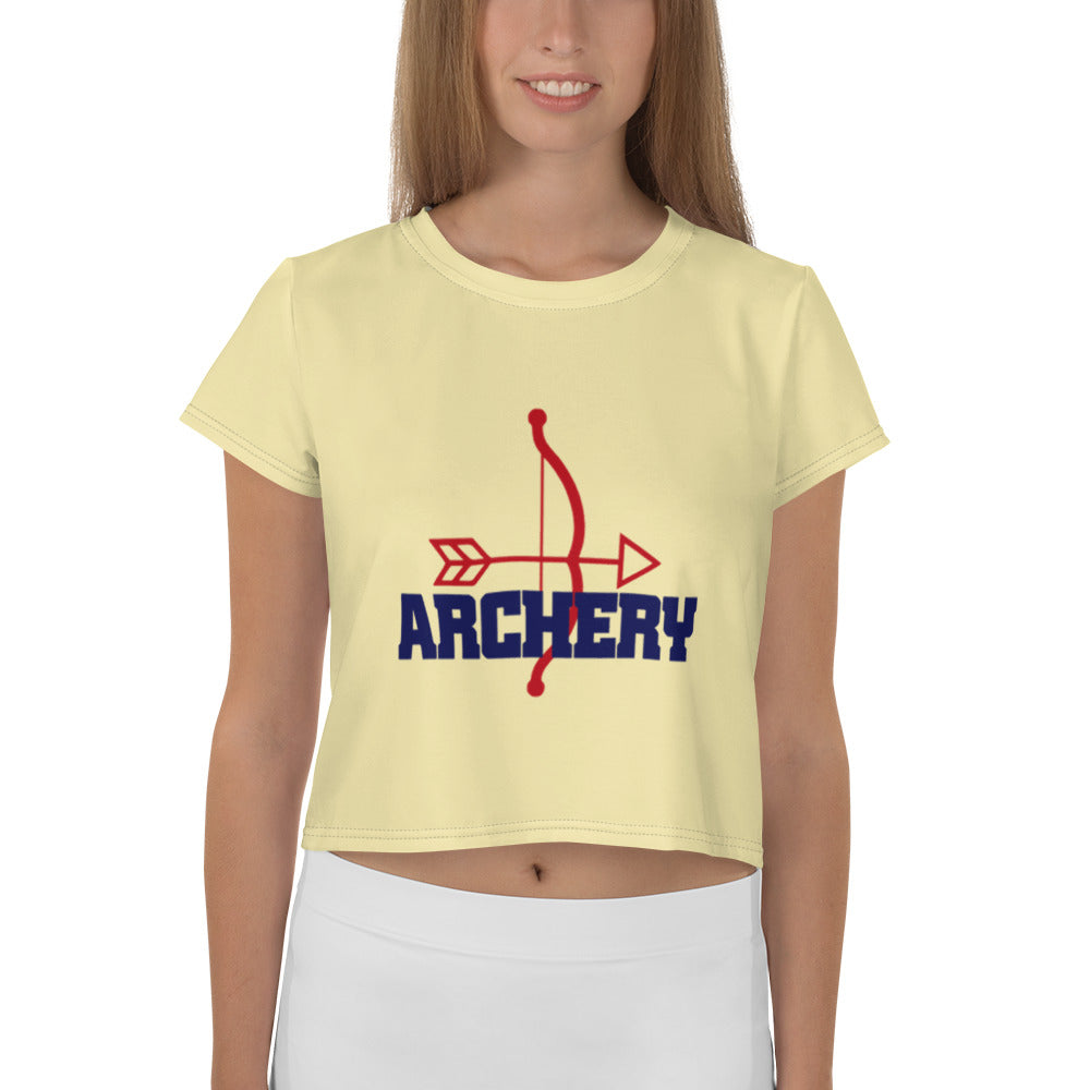 ARCHERY - All-Over Print Crop Tee