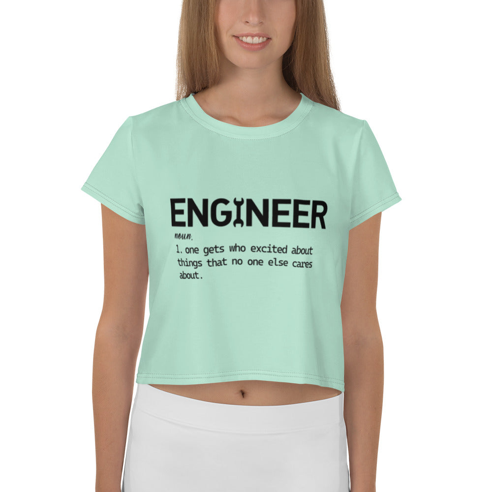 ENGINEER - All-Over Print Crop Tee