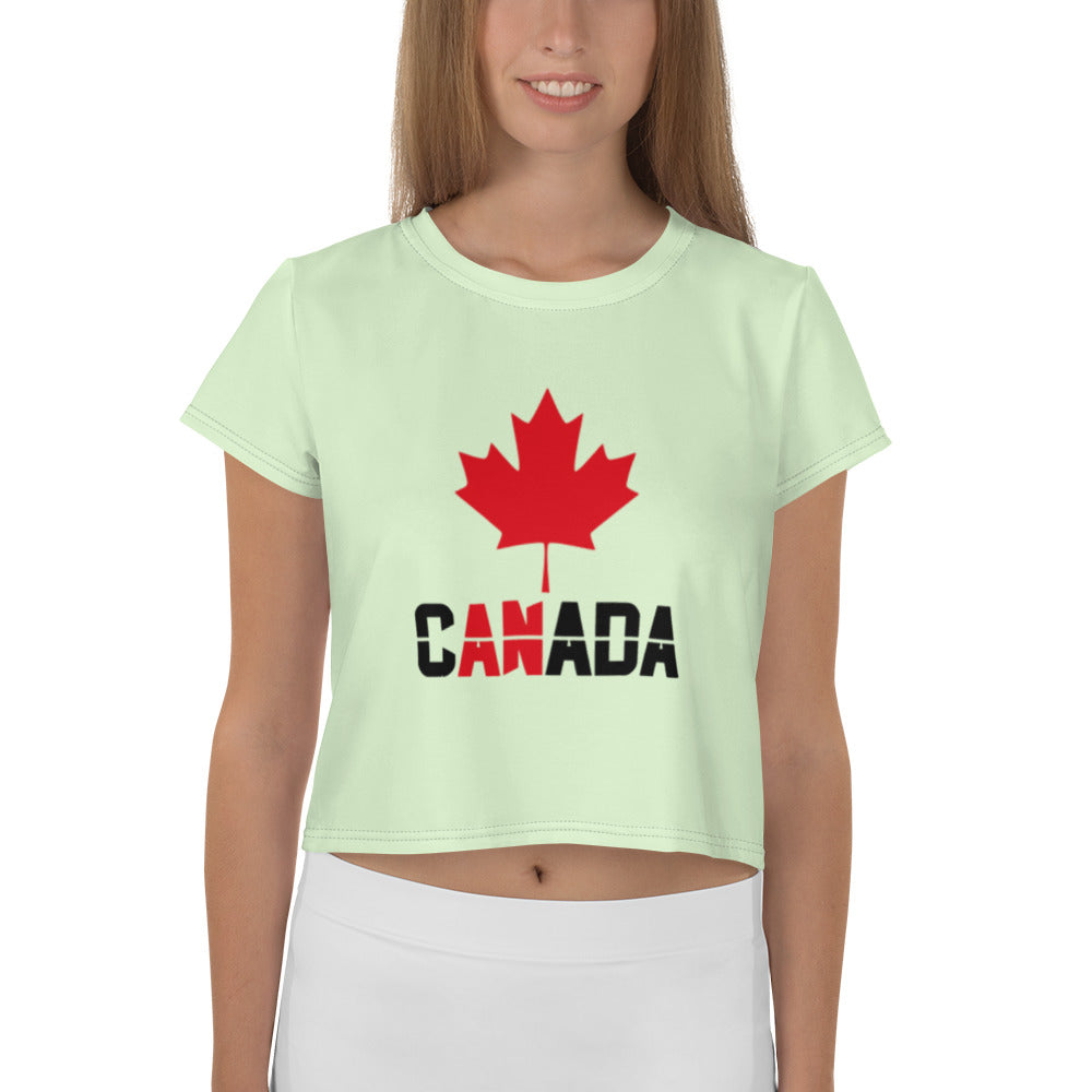 CANADA - All-Over Print Crop Tee