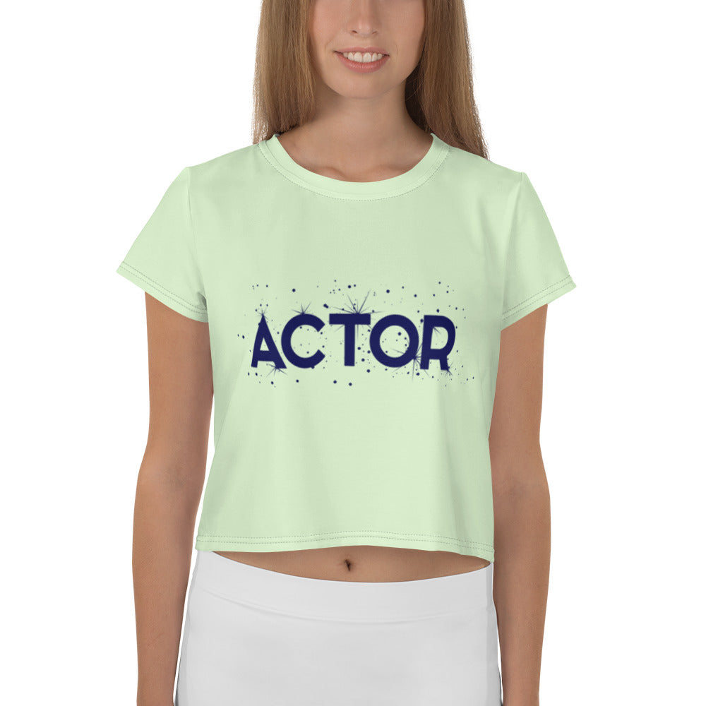 ACTOR - All-Over Print Crop Tee