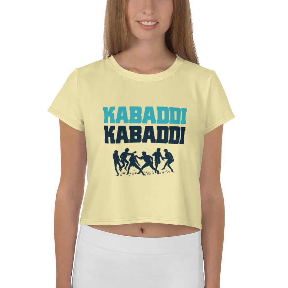 KABADDI KABADDI - All-Over Print Crop Tee