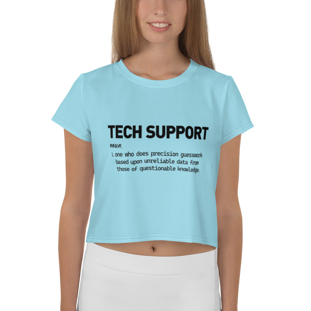 TECH SUPPORT - All-Over Print Crop Tee