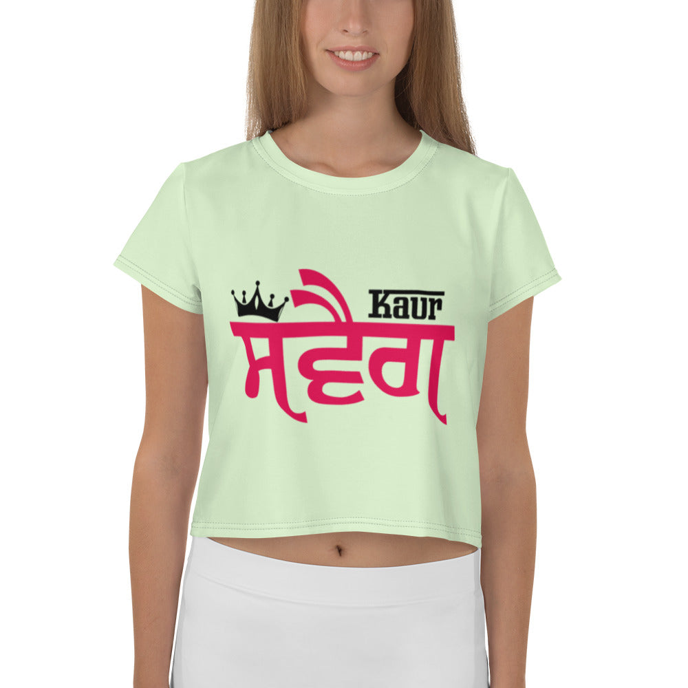 KAUR SWAG - All-Over Print Crop Tee