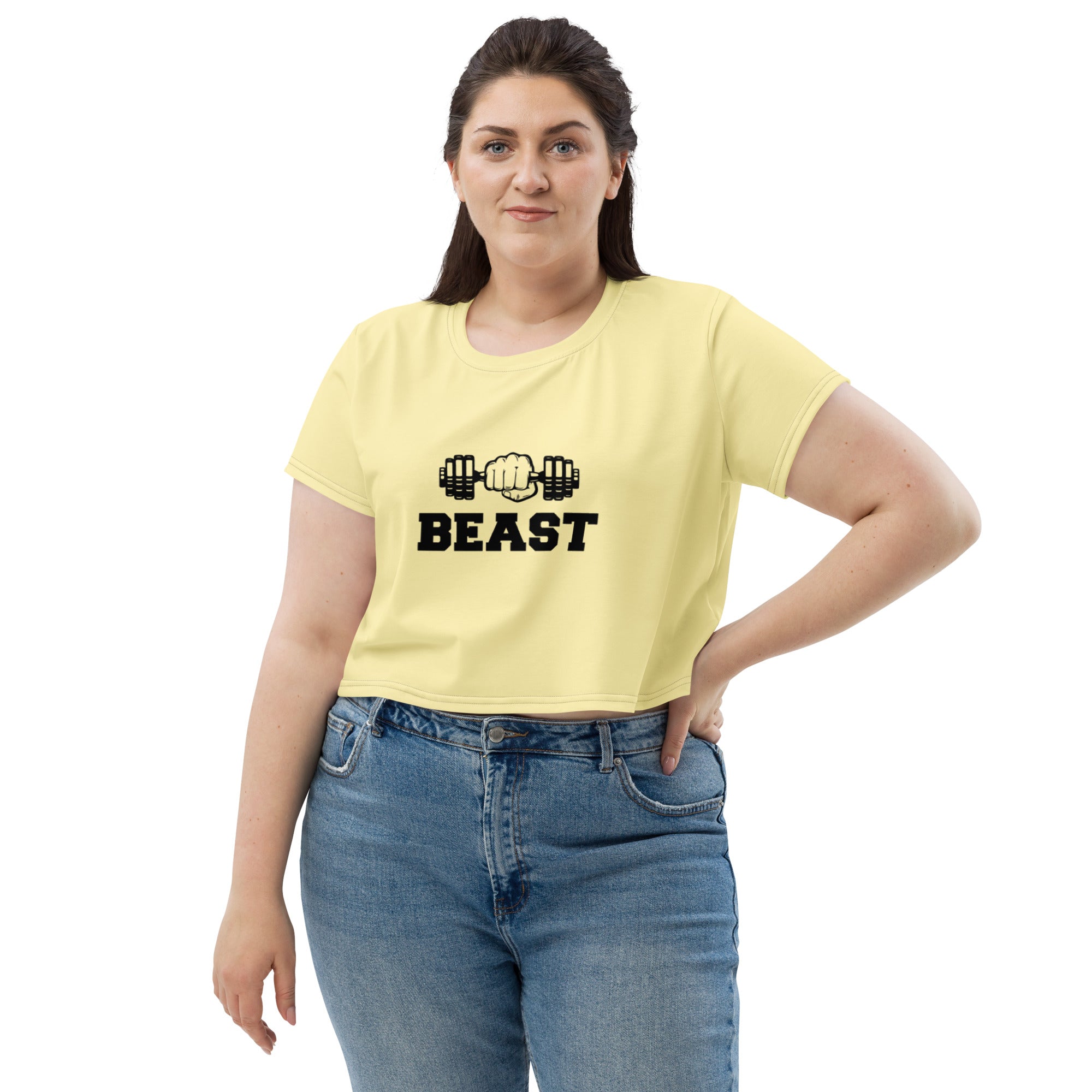 BEAST - All-Over Print Crop Tee
