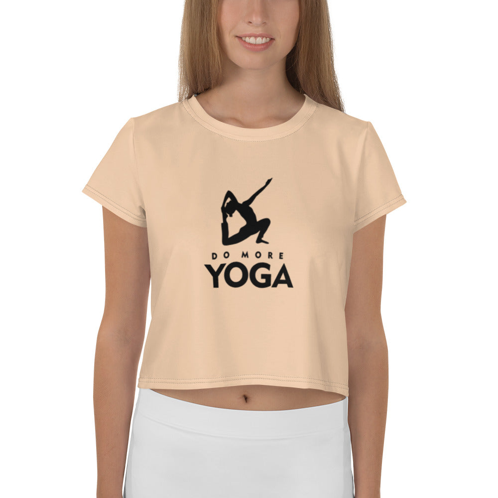 DO MORE YOGA - All-Over Print Crop Tee