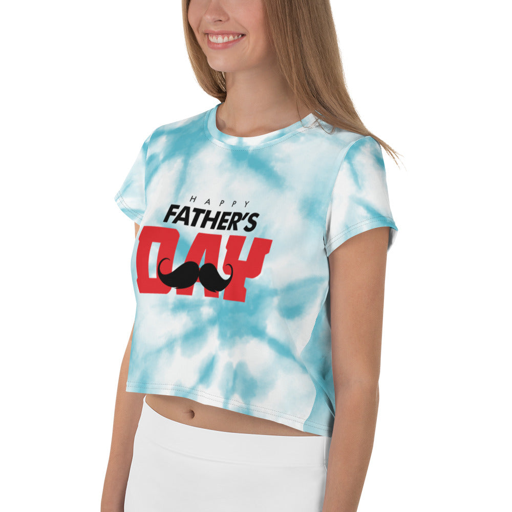 HAPPY FATHER'S DAY - All-Over Print Crop Tee