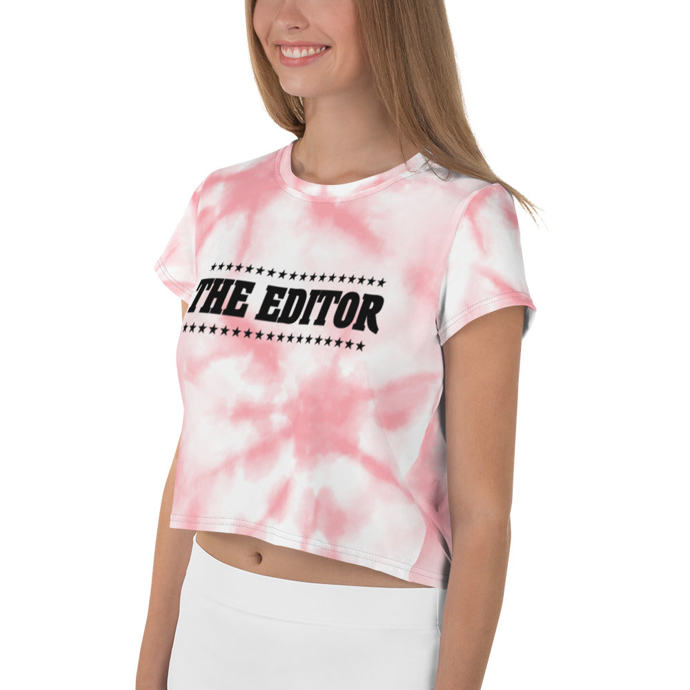 THE EDITOR - All-Over Print Crop Tee