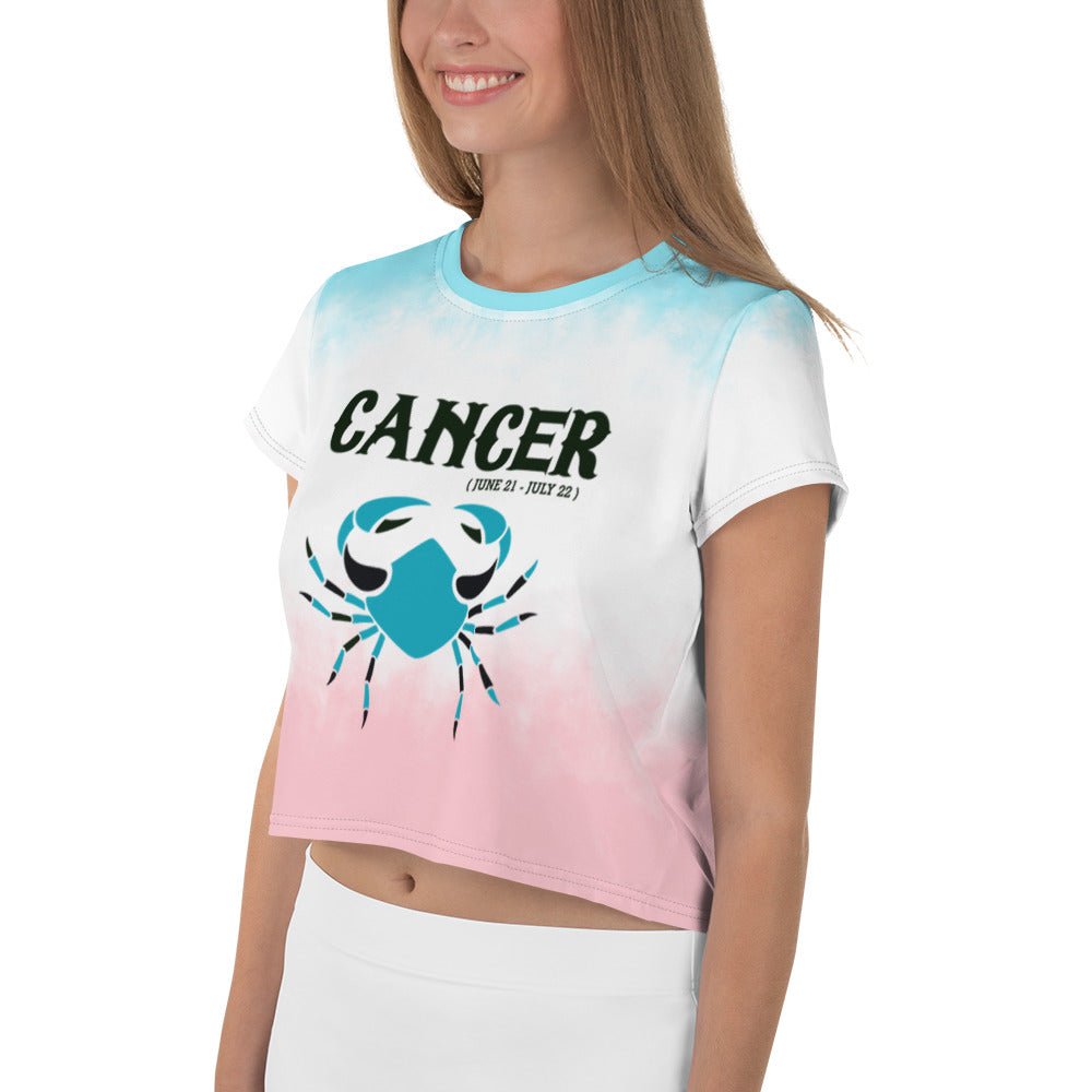 CANCER - All-Over Print Crop Tee