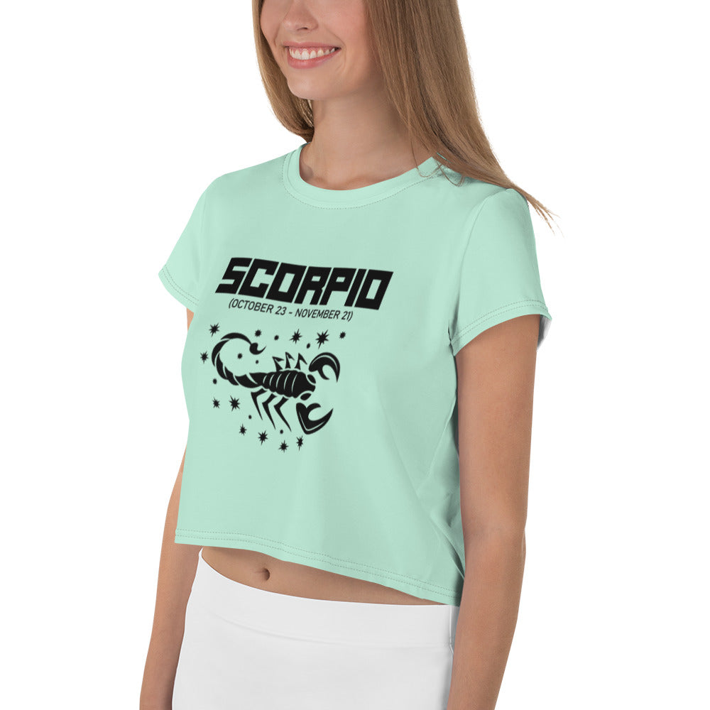 SCORPIO - All-Over Print Crop Tee