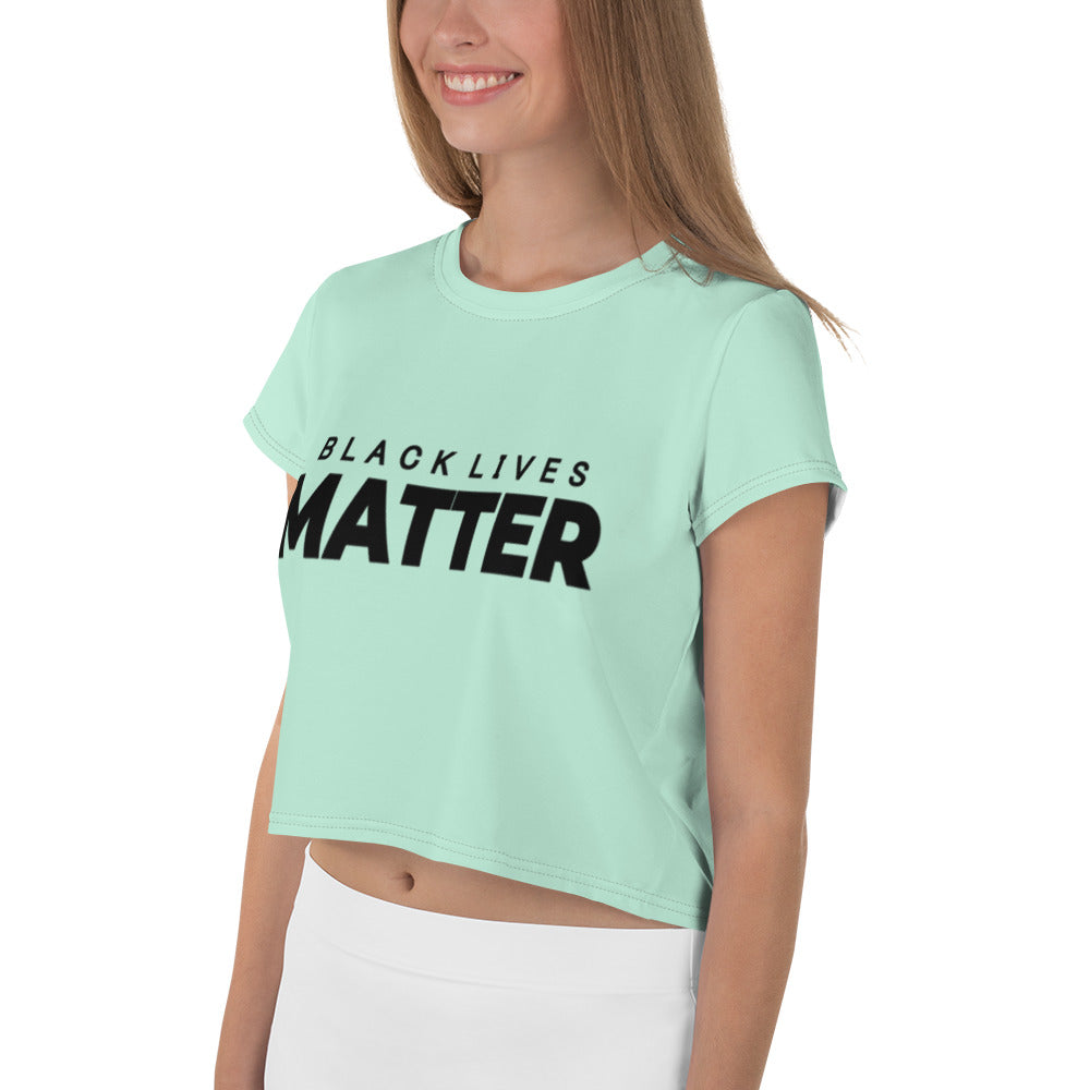 BLACK LIVES MATTER - All-Over Print Crop Tee