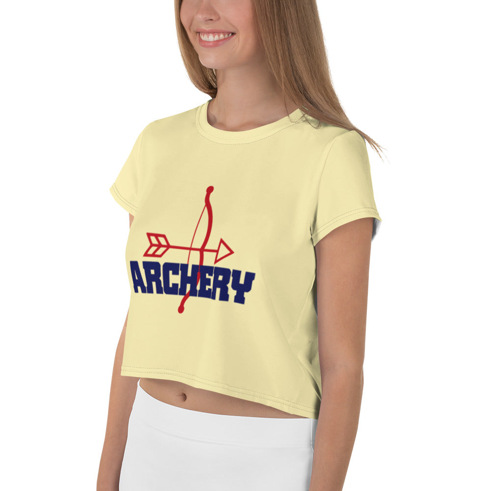 ARCHERY - All-Over Print Crop Tee