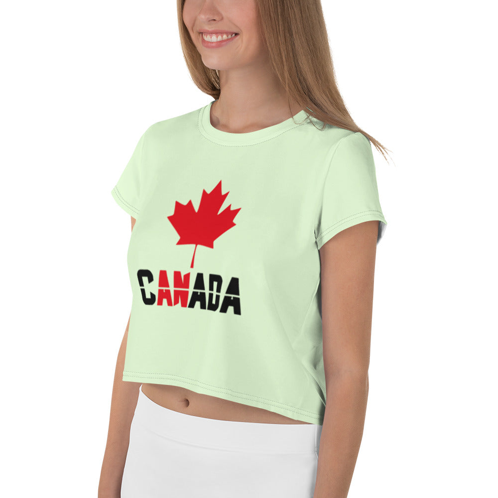 CANADA - All-Over Print Crop Tee
