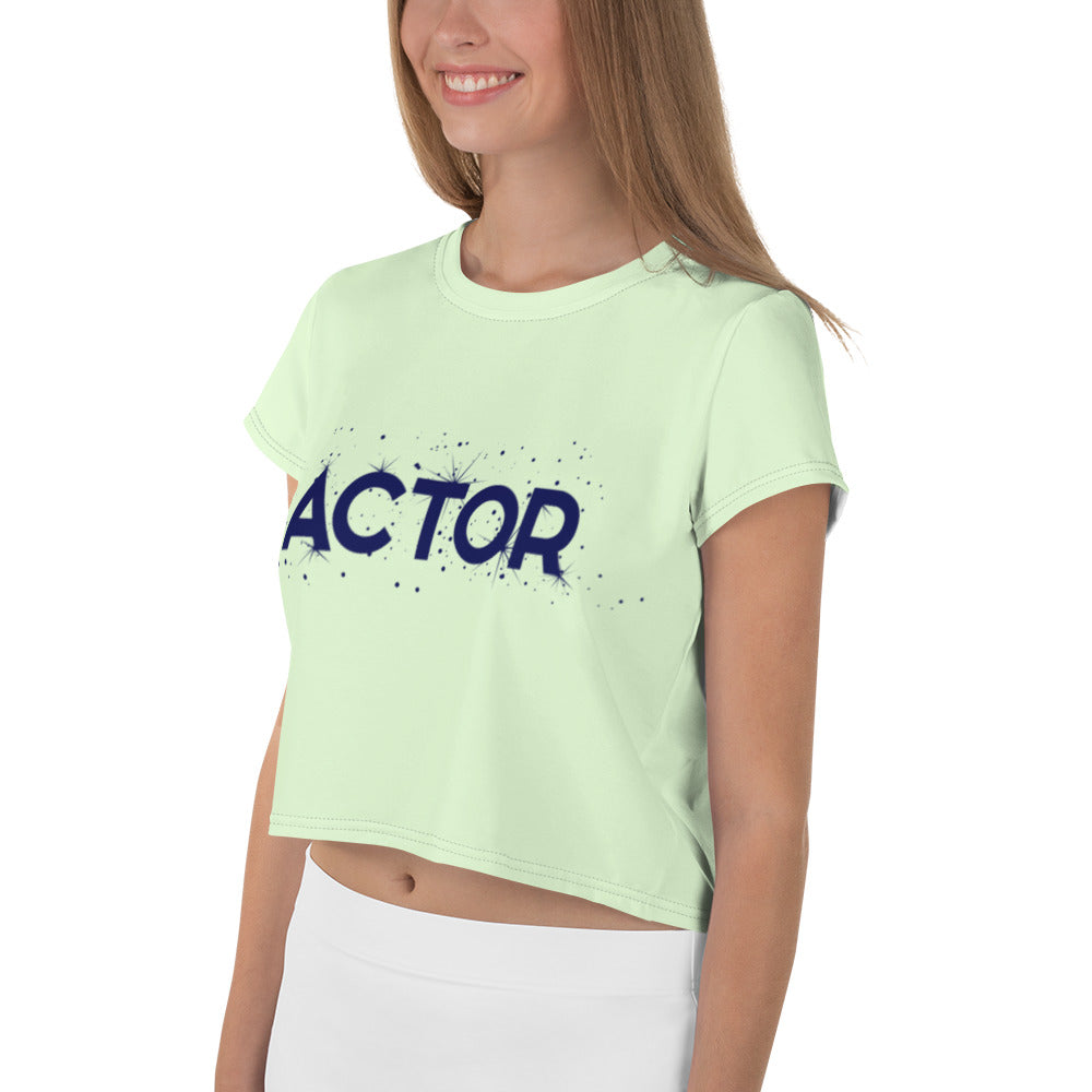 ACTOR - All-Over Print Crop Tee