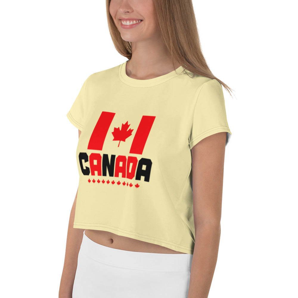CANADA - All-Over Print Crop Tee
