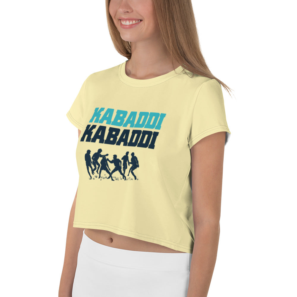 KABADDI KABADDI - All-Over Print Crop Tee