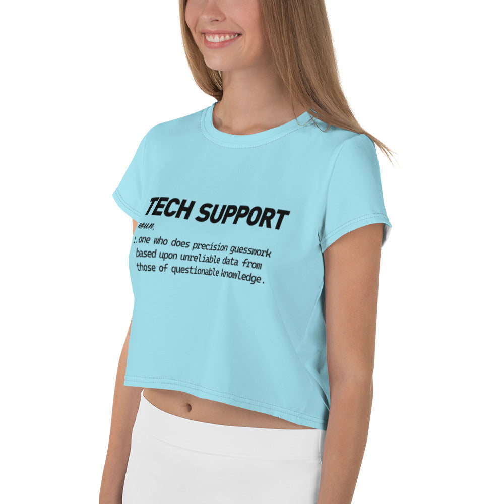 TECH SUPPORT - All-Over Print Crop Tee