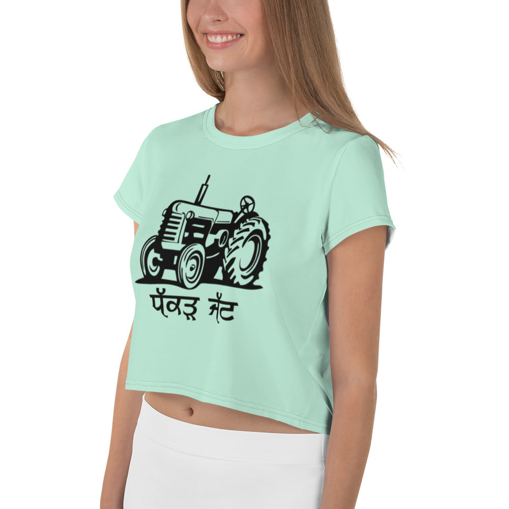 DHAKAR JATT - All-Over Print Crop Tee