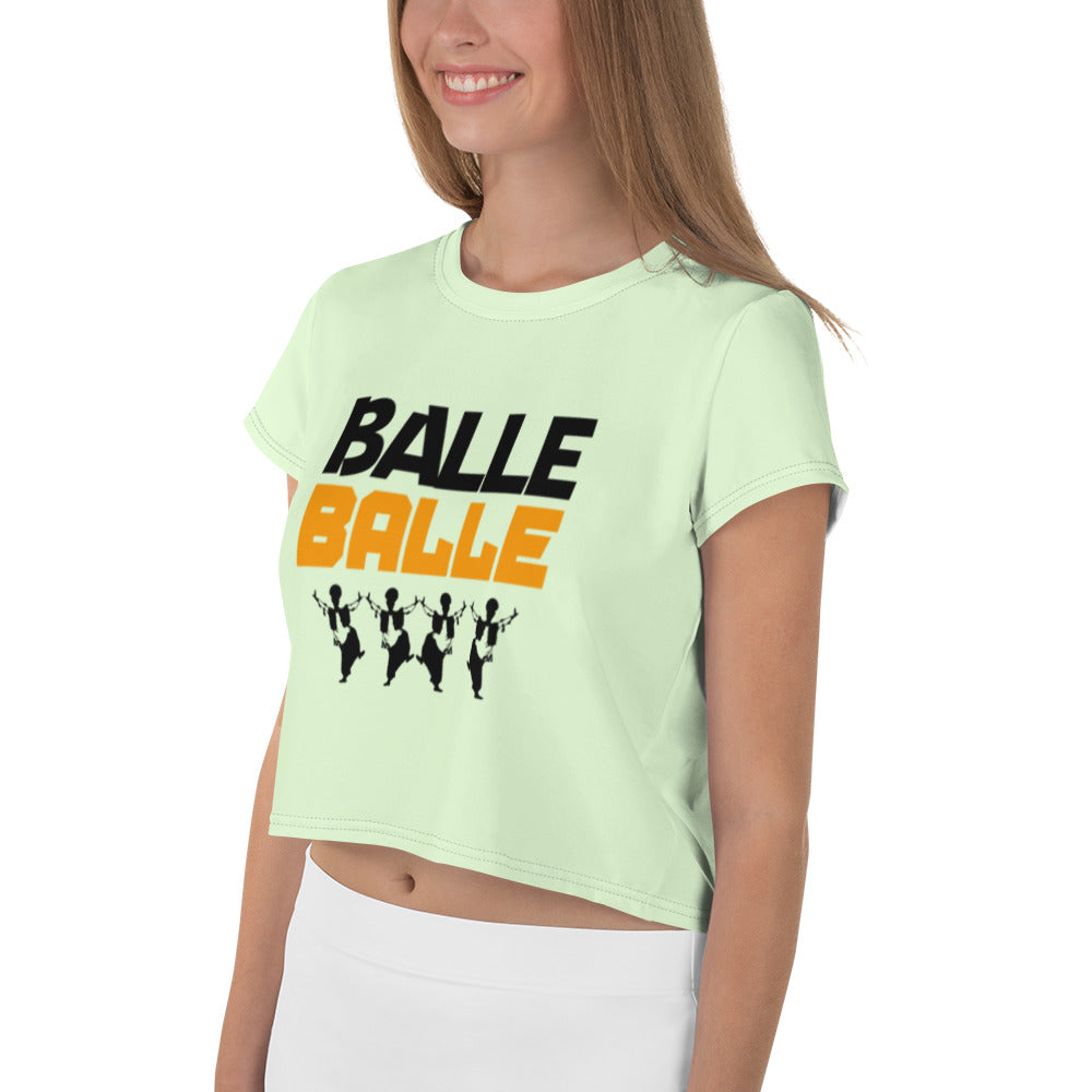 BALLE BALLE - All-Over Print Crop Tee