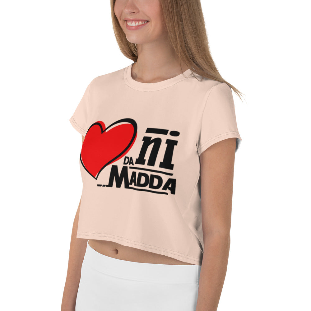 DIL DA NI MADDA - All-Over Print Crop Tee