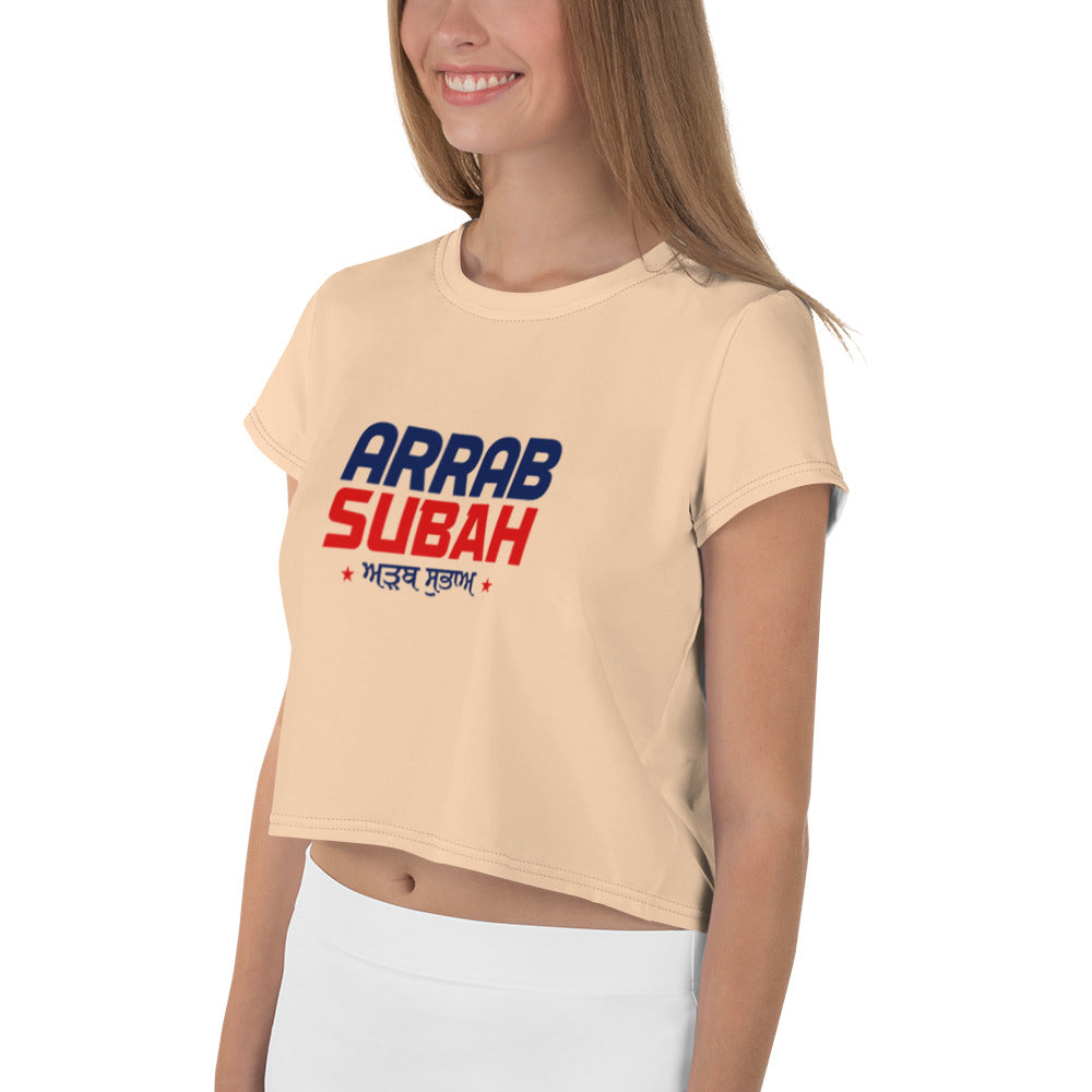 ARRAB SUBAH - All-Over Print Crop Tee