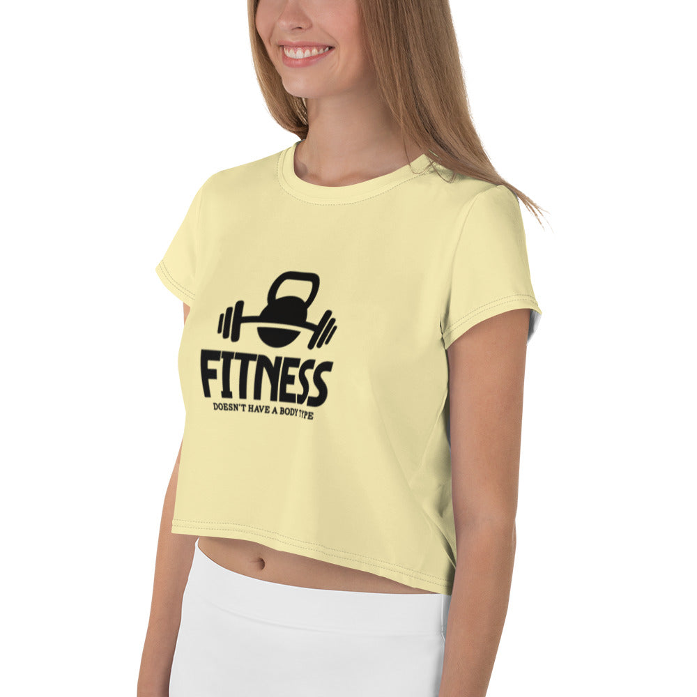 FITNESS - All-Over Print Crop Tee