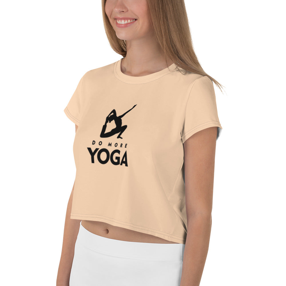 DO MORE YOGA - All-Over Print Crop Tee