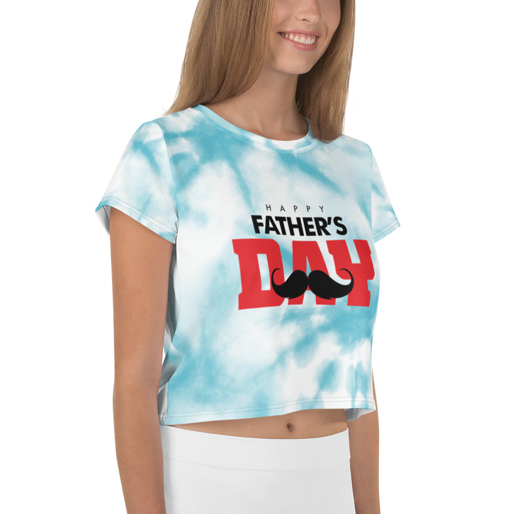 HAPPY FATHER'S DAY - All-Over Print Crop Tee