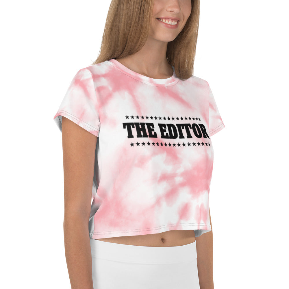 THE EDITOR - All-Over Print Crop Tee