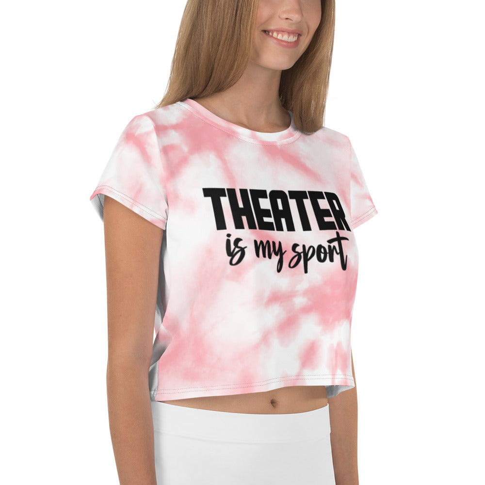 THEATER IS MY SPORT - All-Over Print Crop Tee