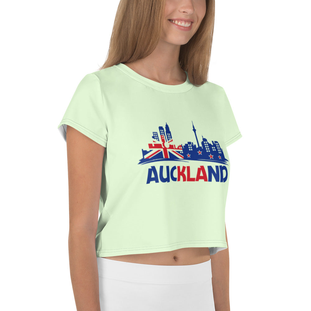 AUCKLAND - All-Over Print Crop Tee