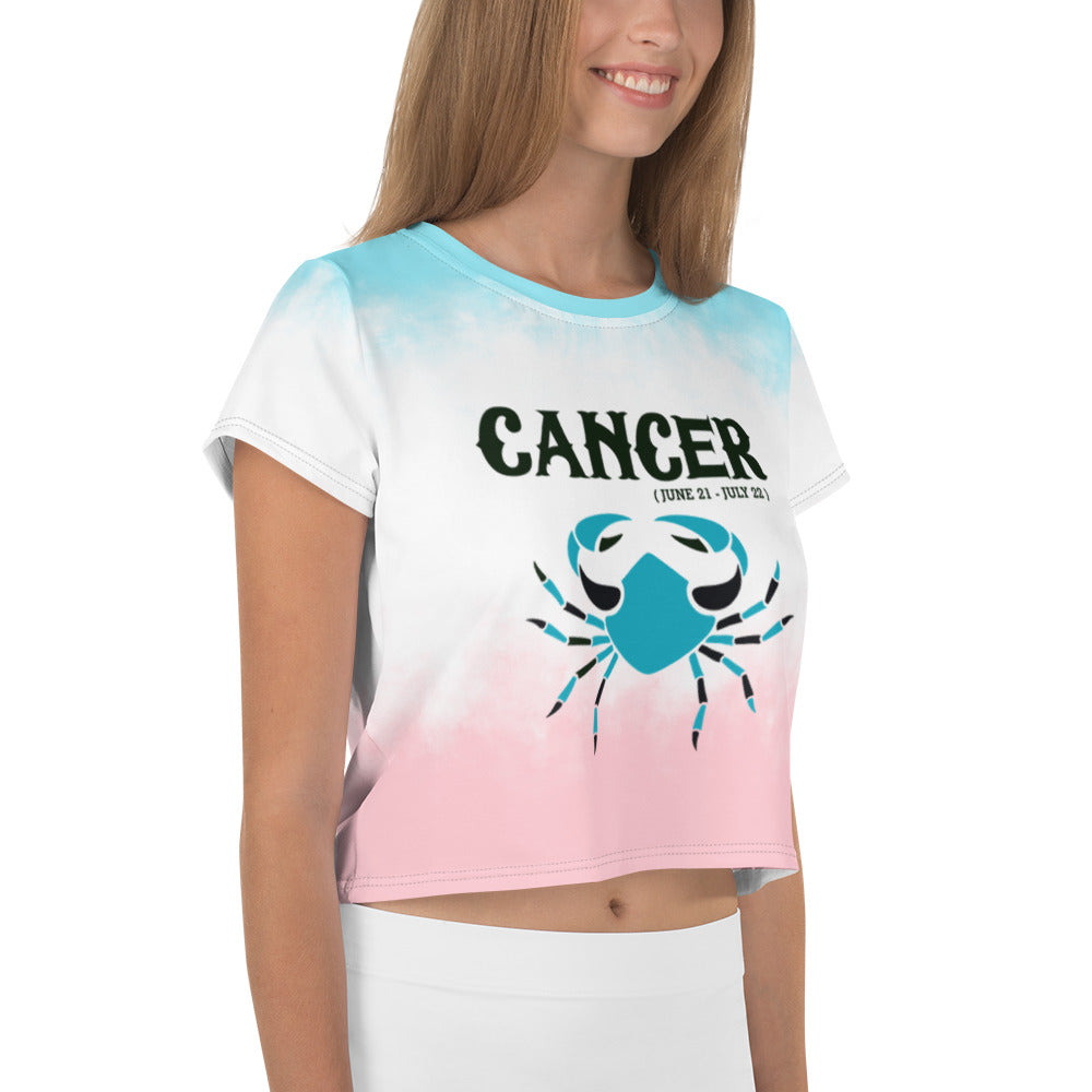 CANCER - All-Over Print Crop Tee