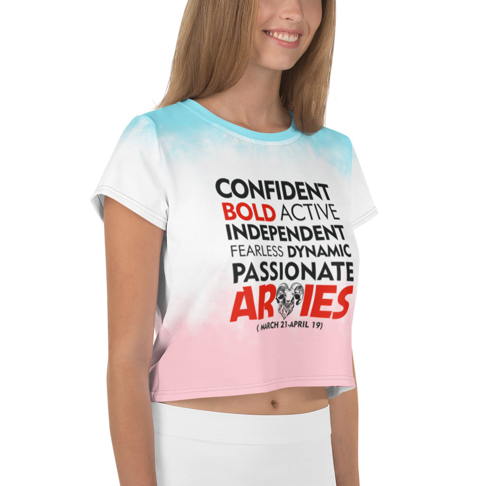 ARIES - All-Over Print Crop Tee