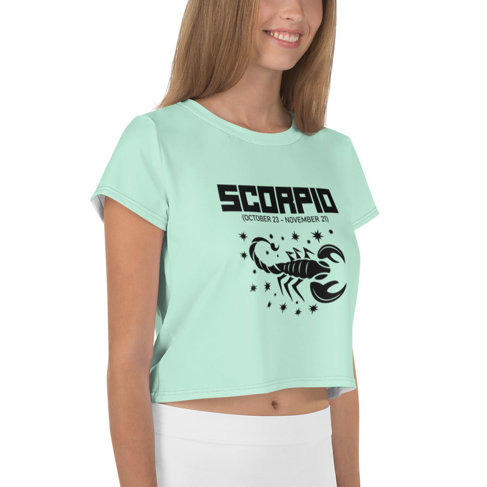 SCORPIO - All-Over Print Crop Tee