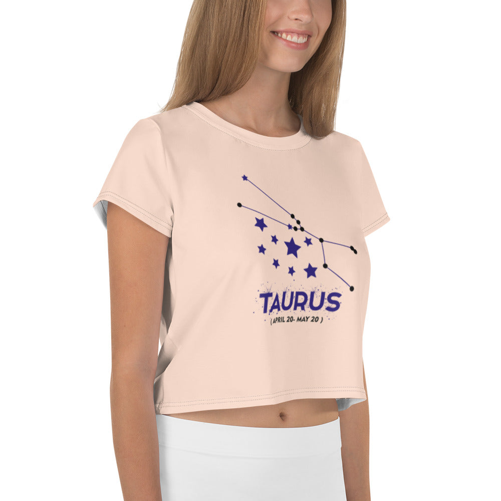 TAURUS - All-Over Print Crop Tee