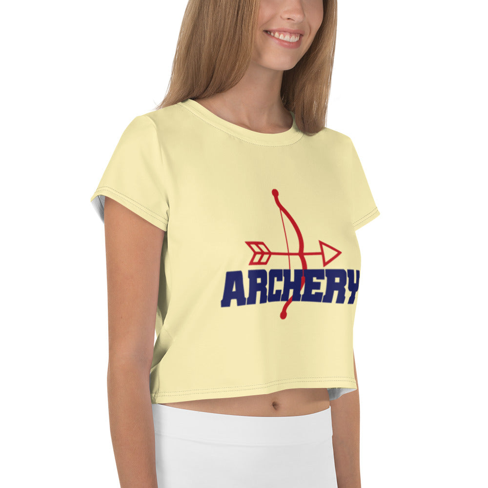 ARCHERY - All-Over Print Crop Tee