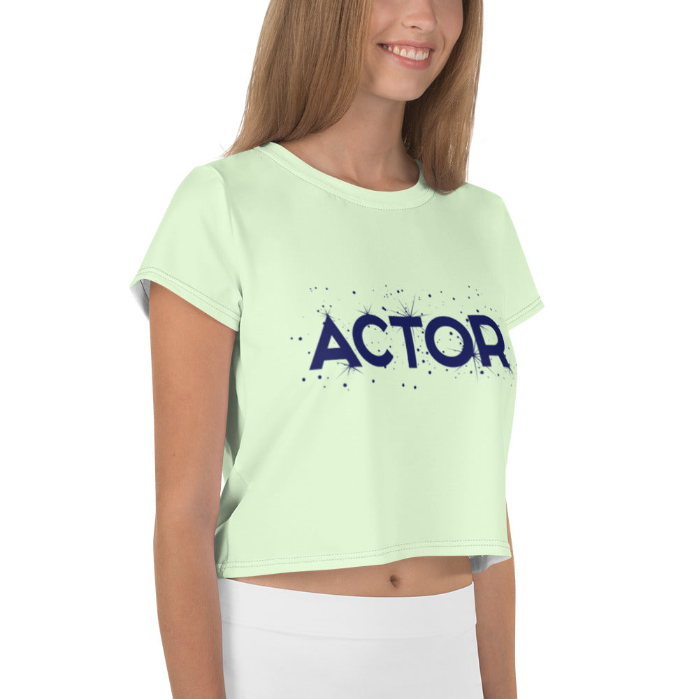 ACTOR - All-Over Print Crop Tee