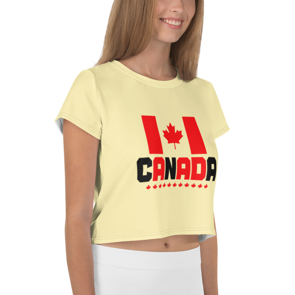CANADA - All-Over Print Crop Tee