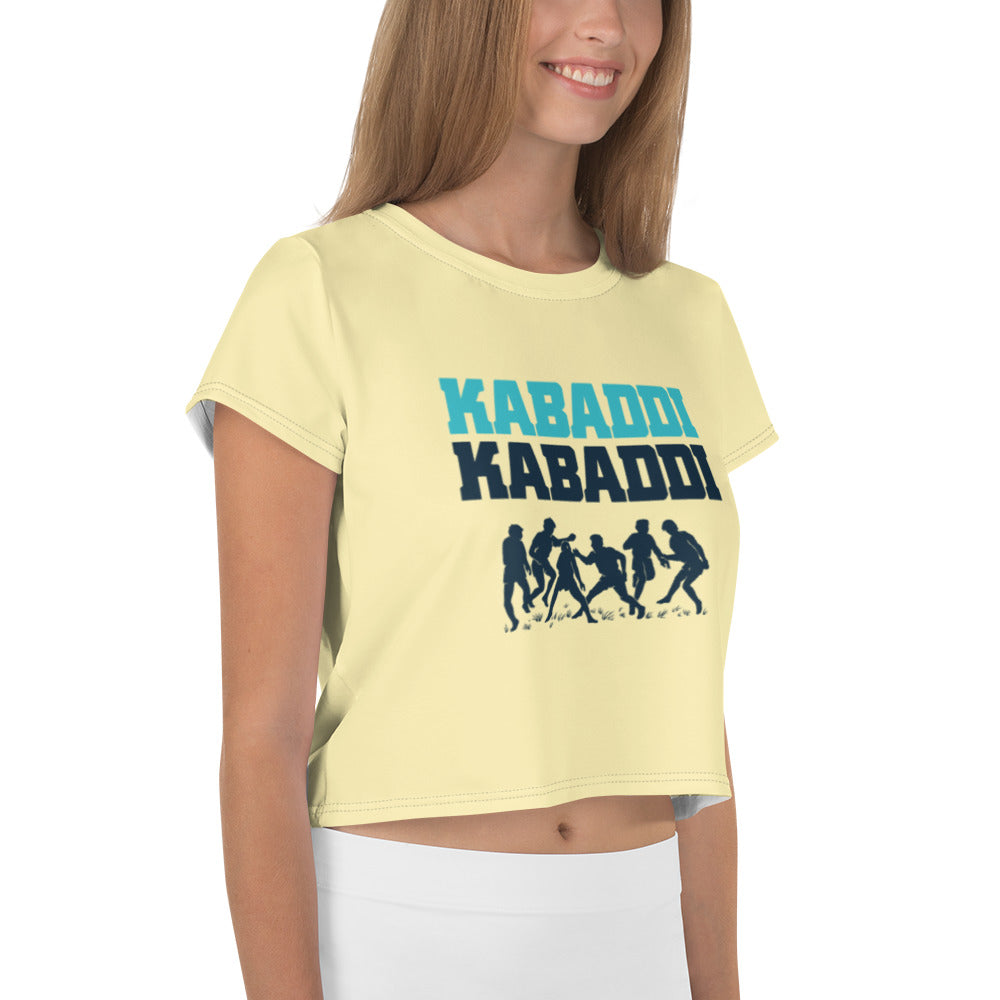 KABADDI KABADDI - All-Over Print Crop Tee